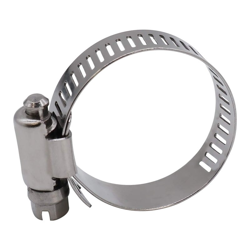 ROADFORMER 1" Worm Gear Hose Clamp - SAE 16 Size, Full Stainless Steel with 1/2" Band Width, Working Range 19mm - 38mm Hose Clamps, 10 Pack - Image 5